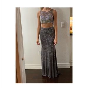 2 piece prom dress